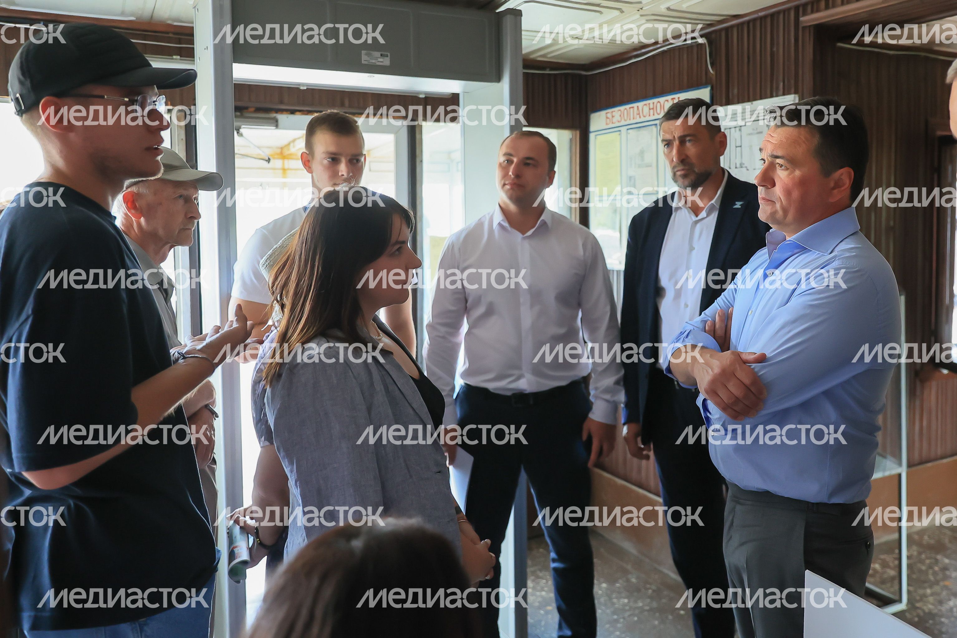Посещение автостанции в Бронницах Губернатором Московской области Андреем Воробьевым