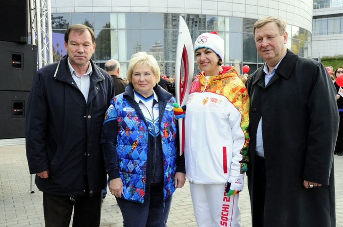 Олимпийский огонь в Красногорске