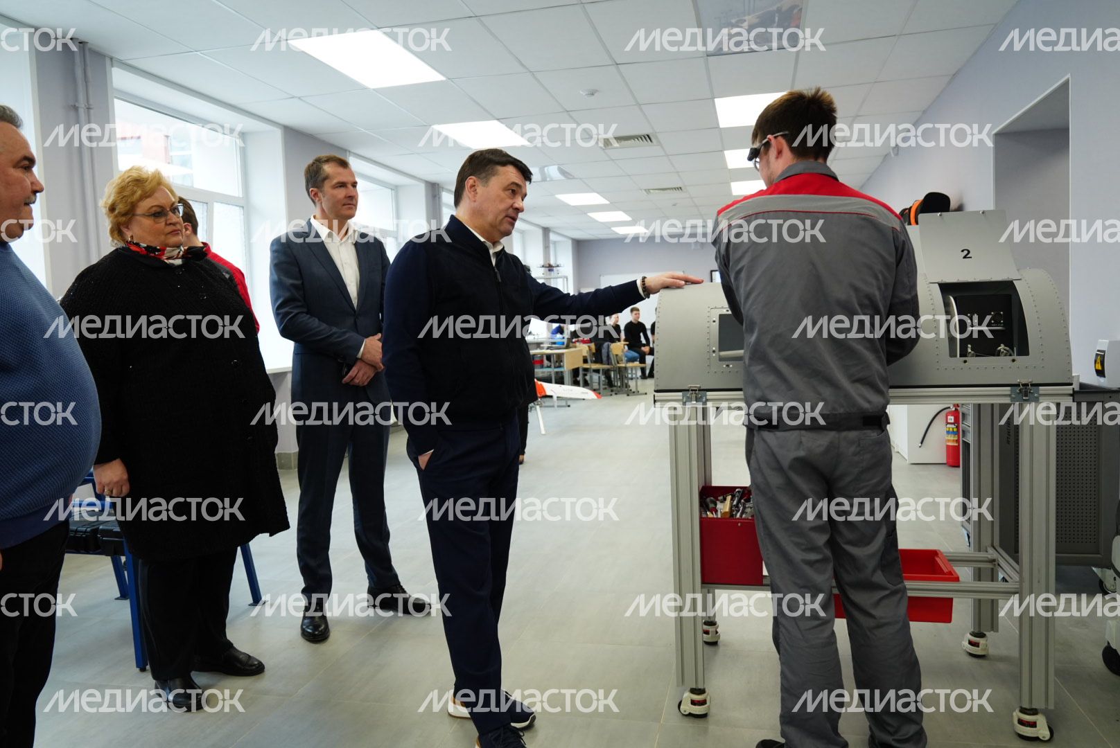 Посещение губернатором Люберецкого техникума