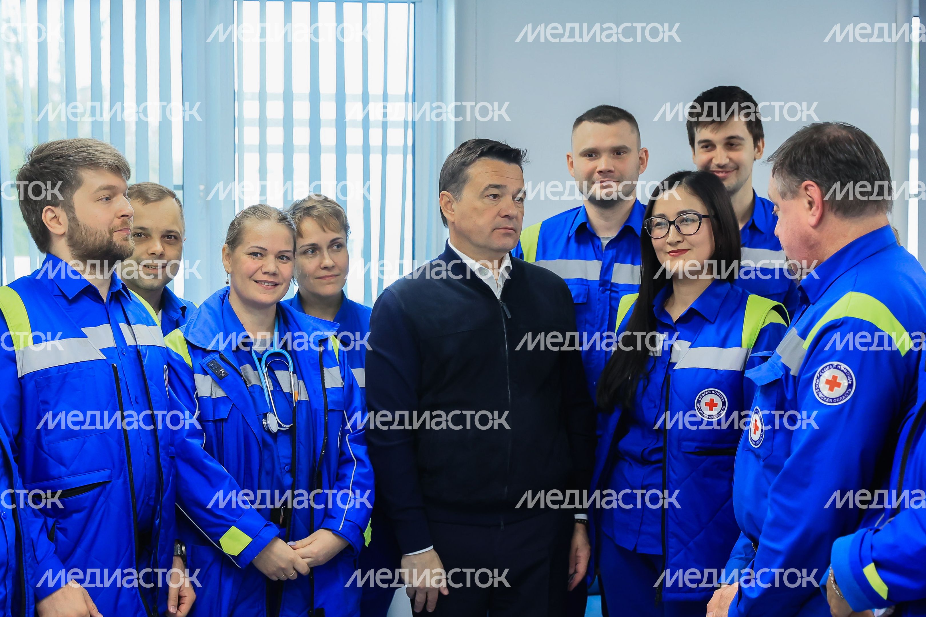 Посещение подстанции скорой помощи в Ленинском округе Губернатором Подмосковья
