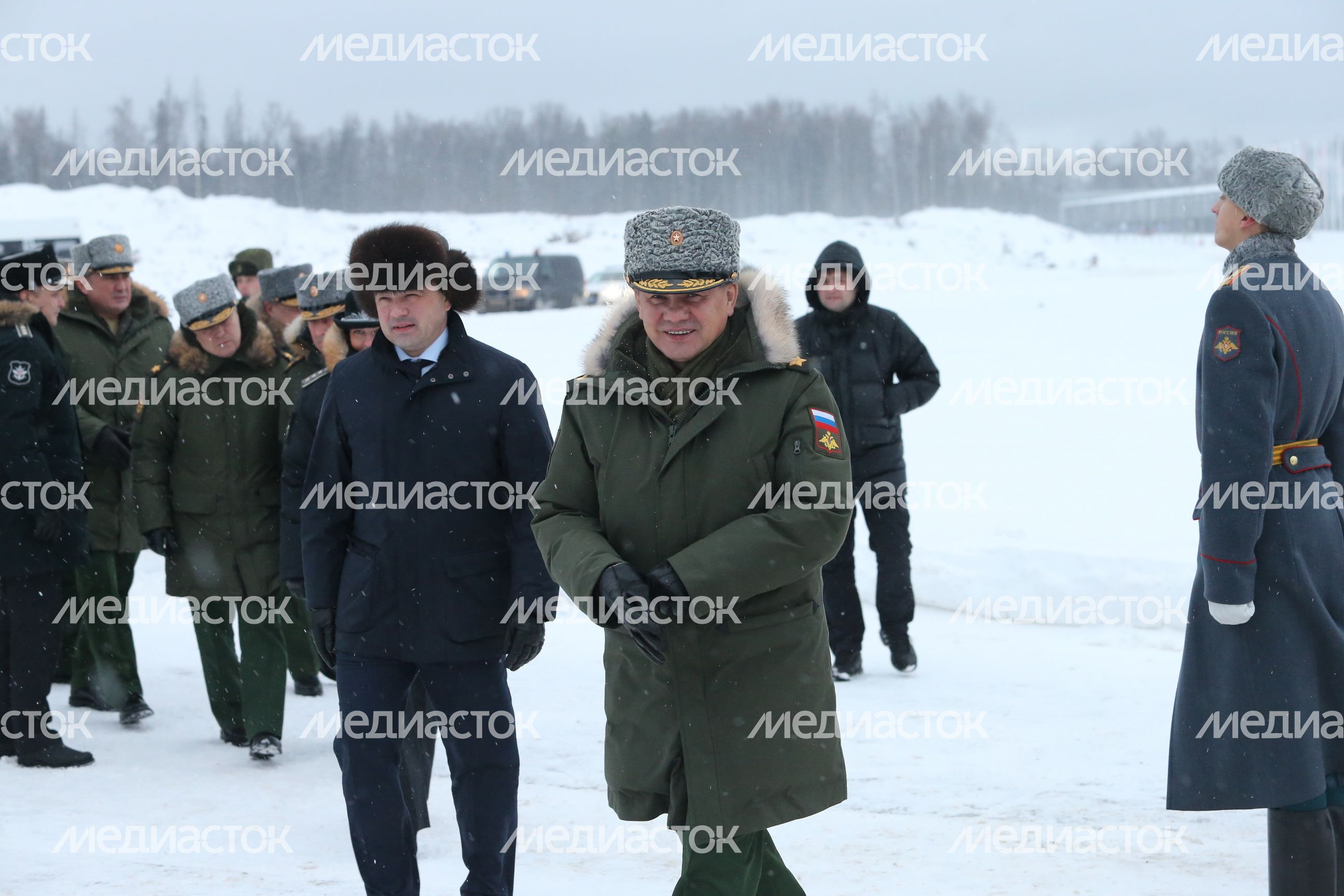 Церемония закладки памятного камня в основание часовни в парке «Патриот»