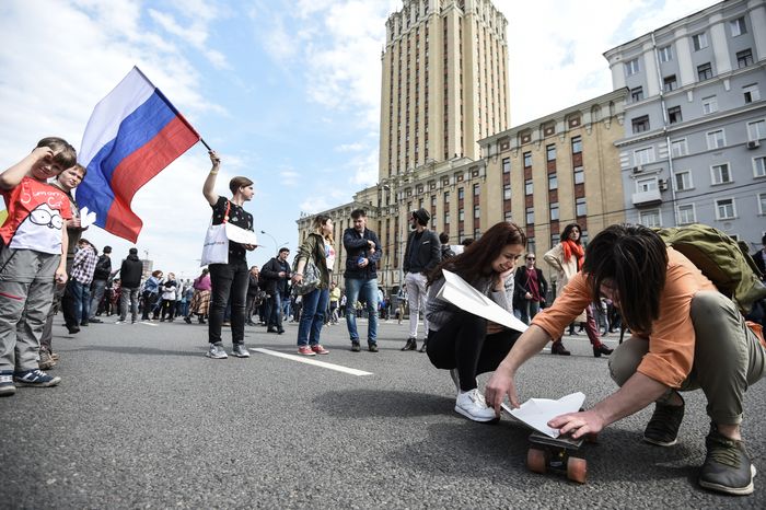 Митинг против блокировки Telegram в Москве