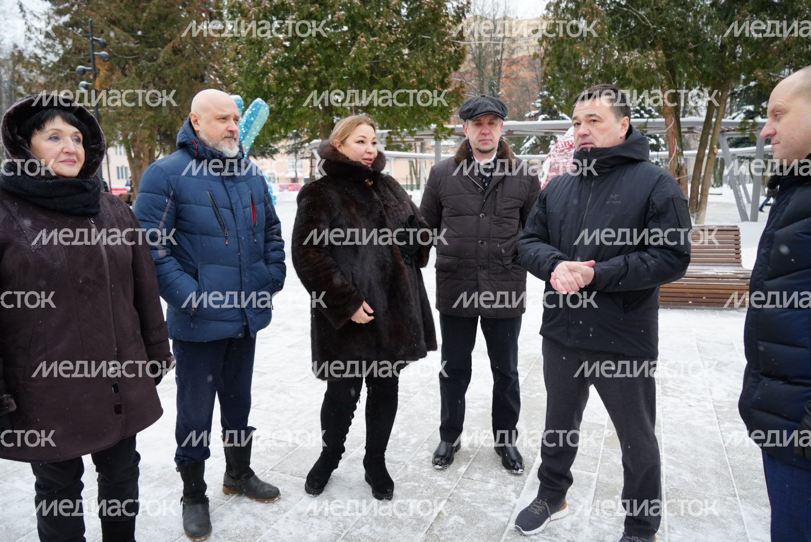Проверка Губернатором Центрального парка культуры и отдыха в Пушкино