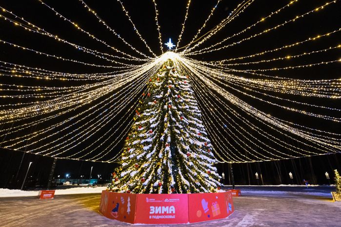 Новогодний парк Малевича в Одинцово