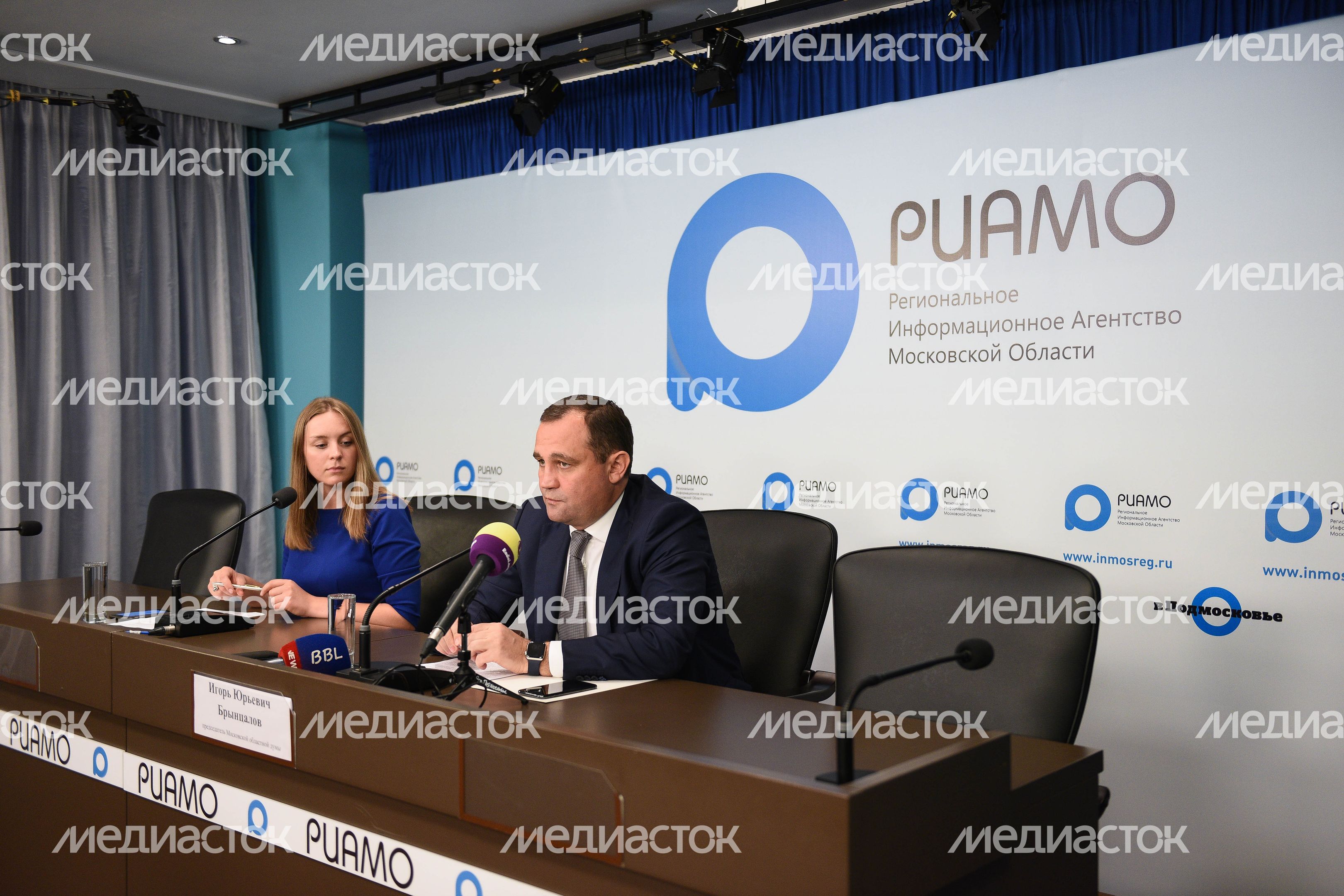 Пресс-конференция председателя Московской областной думы Игоря Брынцалова