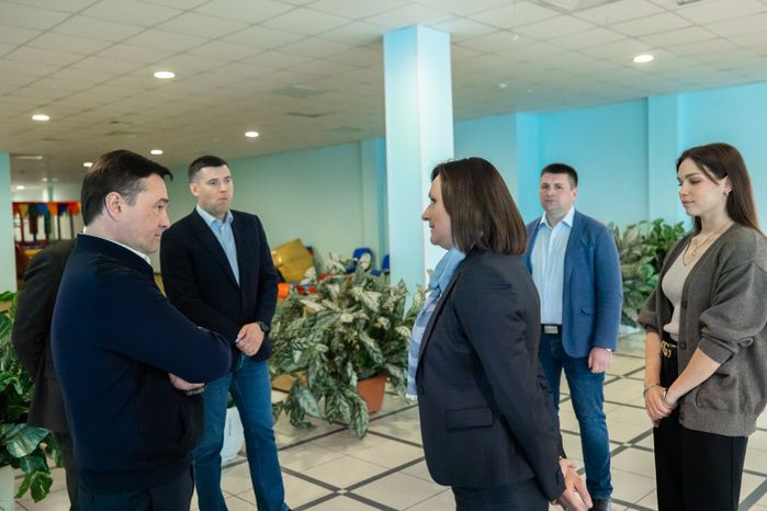 Посещение дворца спорта в Чехове Губернатором Подмосковья