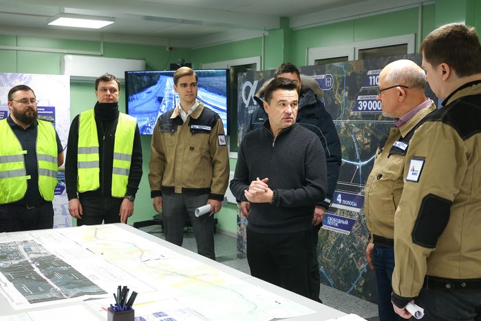 Андрей Воробьев проверил строительство Мытищинской хорды