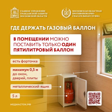 Газовый баллон на даче квадрат 08