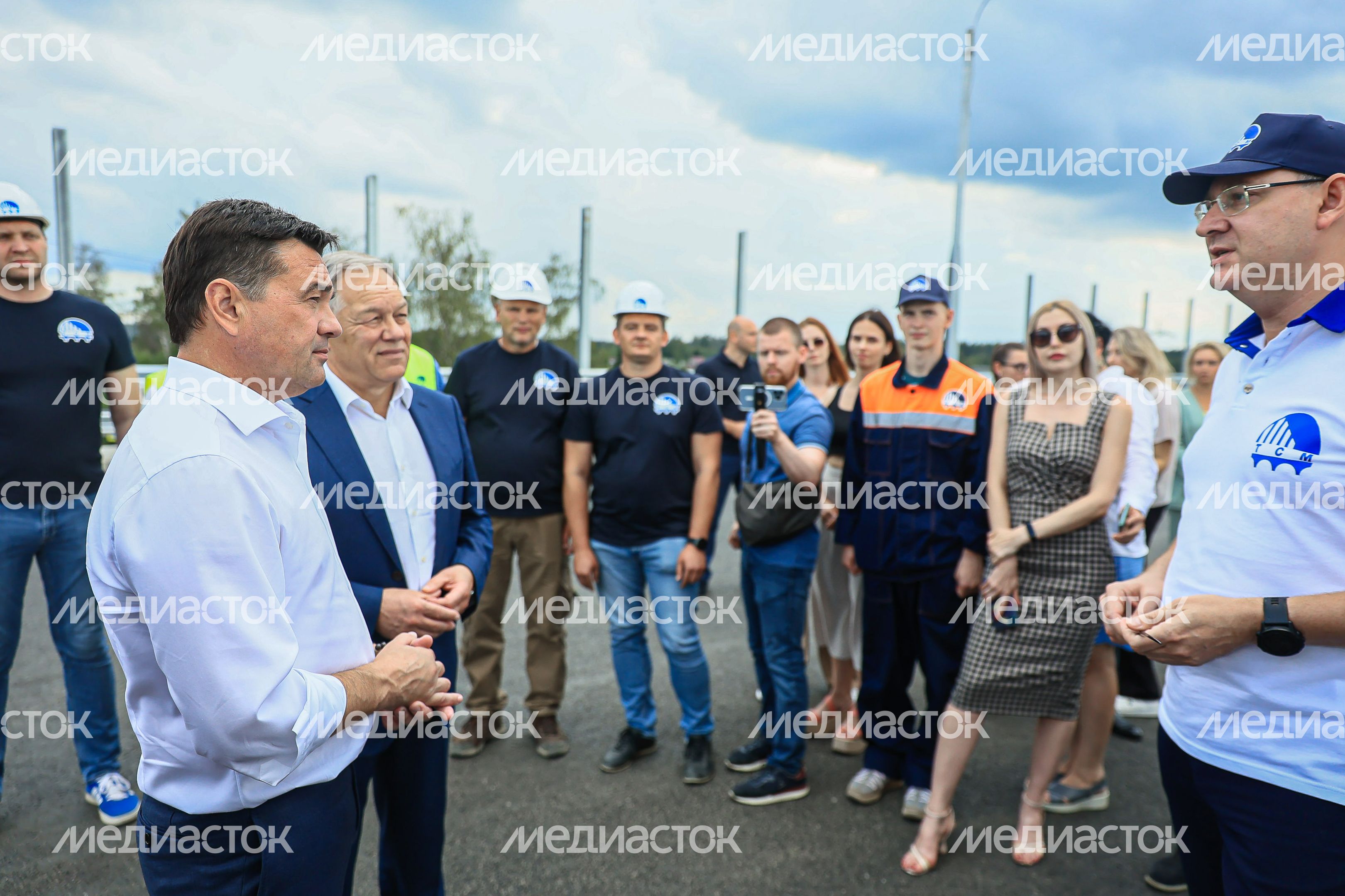Проверка хода строительства подмосковного участка М-12 «Москва-Казань» Губернатором Подмосковья