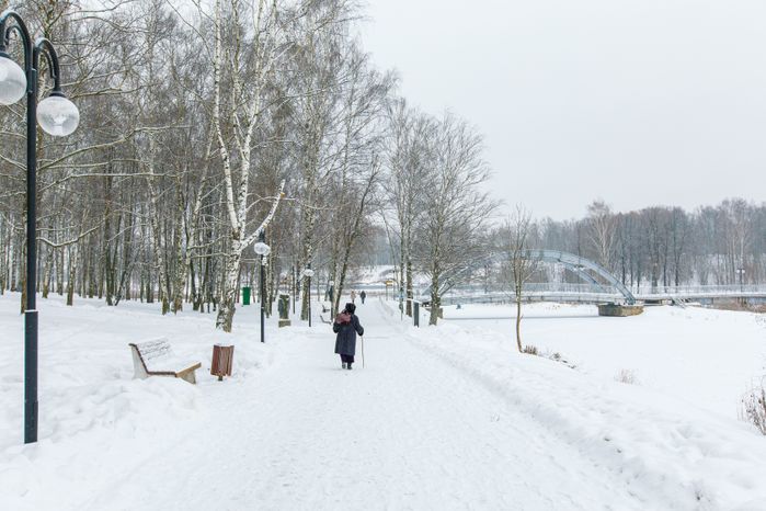 Клин. Парк культуры и отдыха «Сестрорецкий». Зима