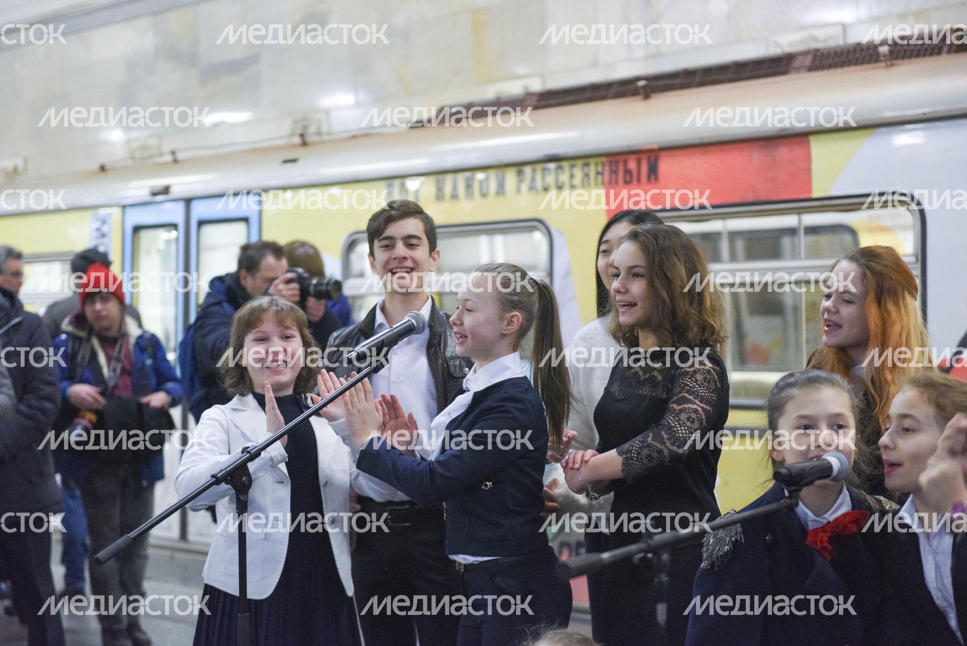 Запуск нового тематического поезда «Мой Маршак» в метро Москвы