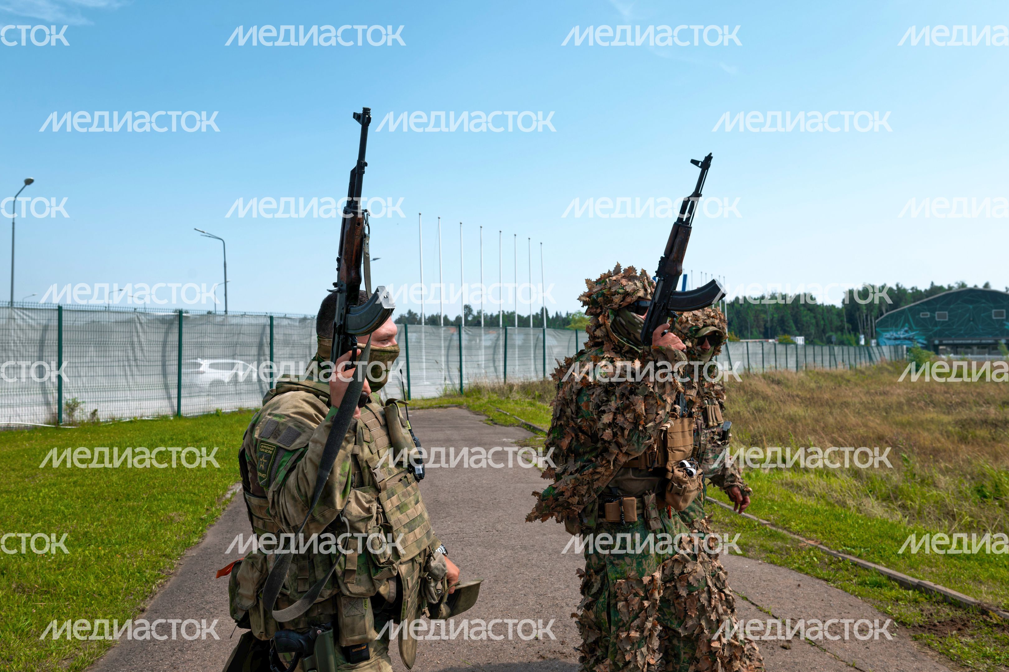 Тактическая реконструкция ко Дню ВДВ в парке "Патриот"
