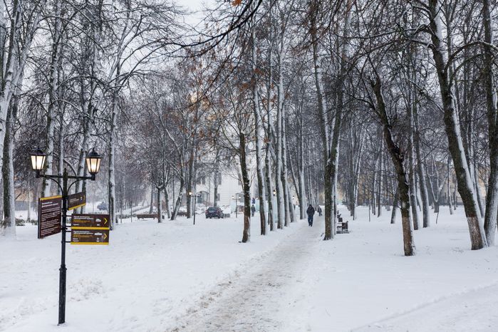 Аллея к собору Успения Пресвятой Богородицы в Дмитровском кремле