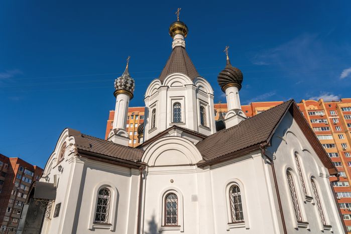 Церковь Рождества Христова в микрорайоне Центральный в Домодедово