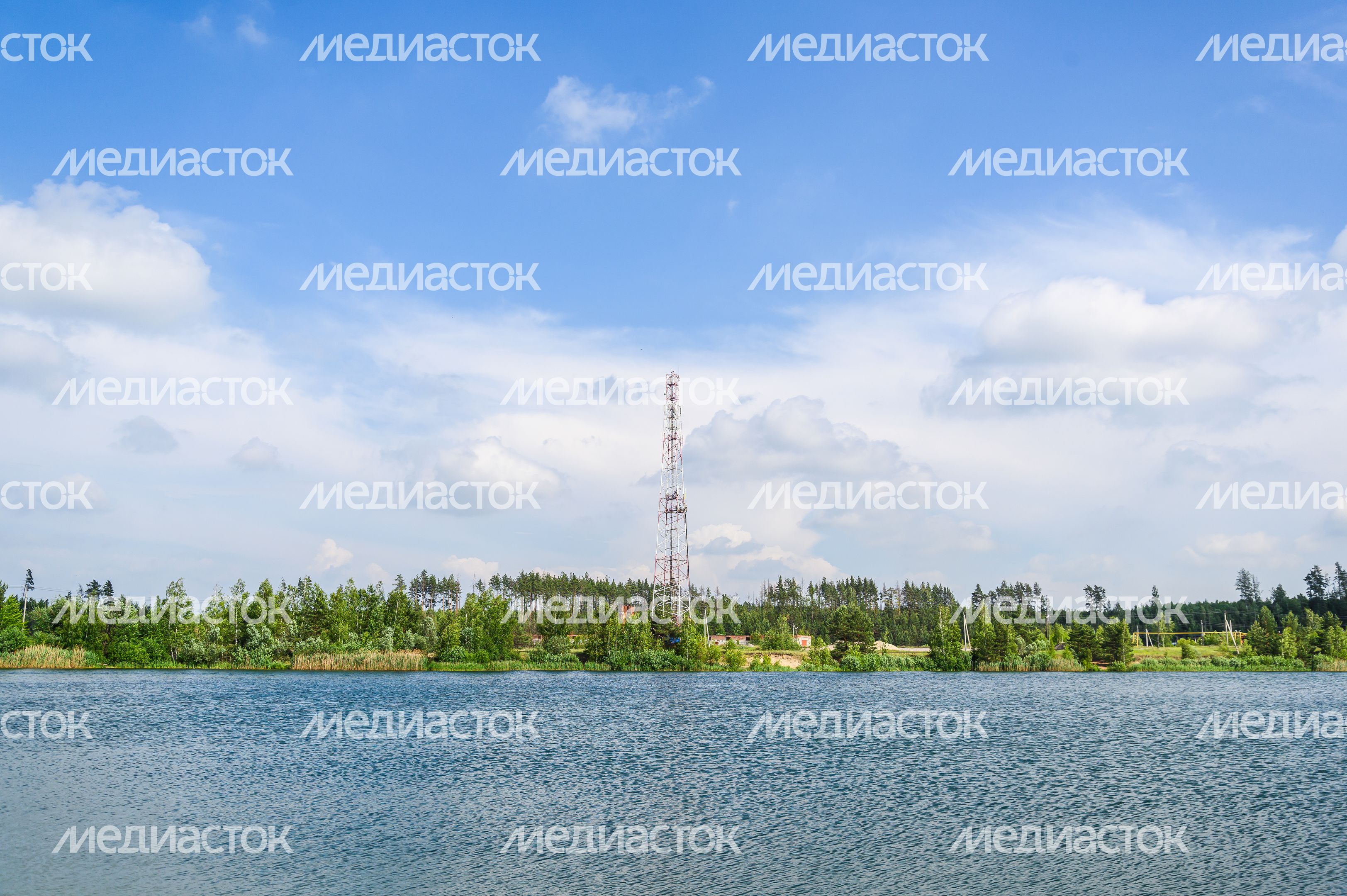 На Голубых озерах в Луховицах благоустроили пляж