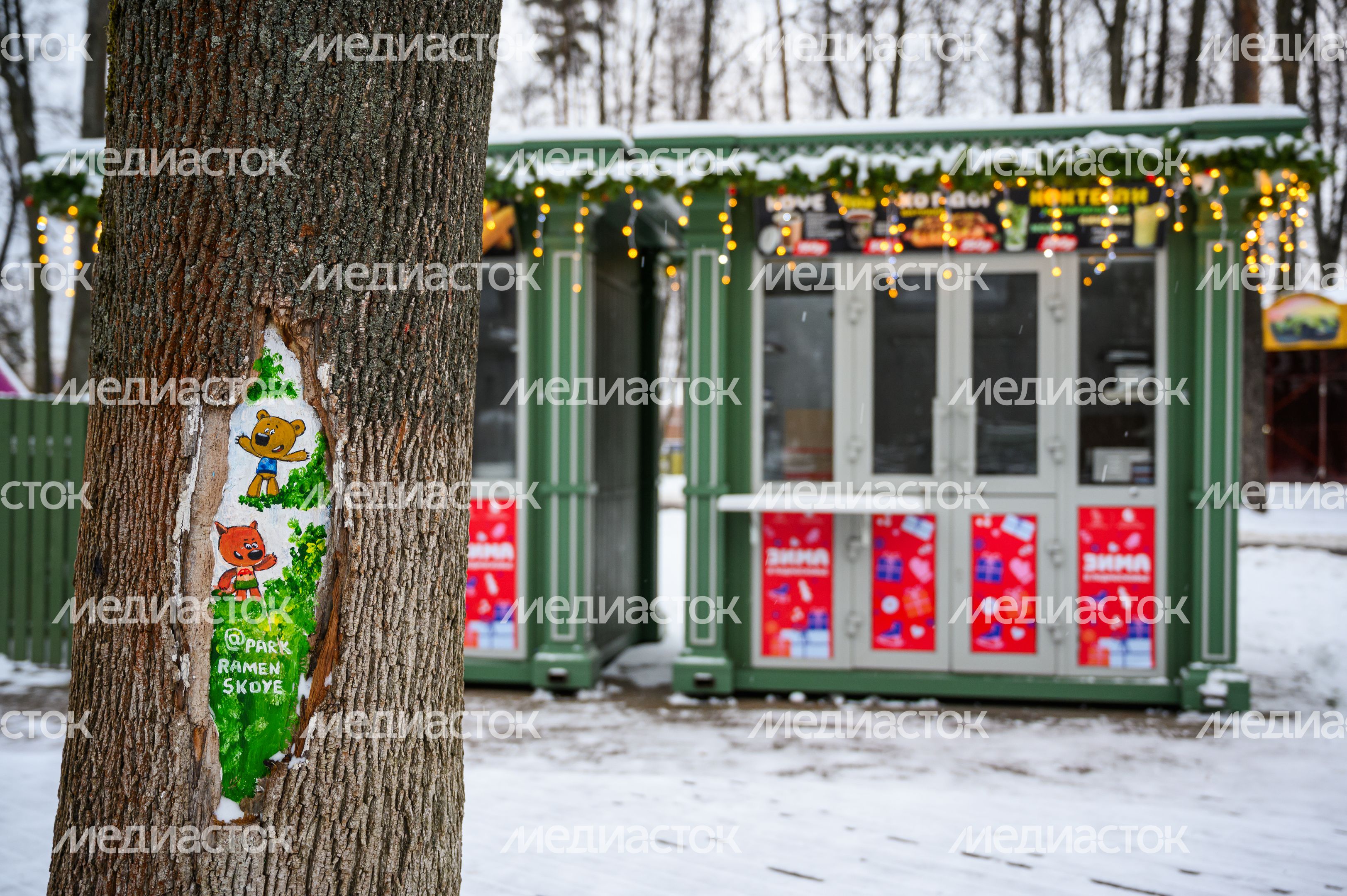 Раменский городской парк в новогодние праздники Раменский городской парк в новогодние праздники