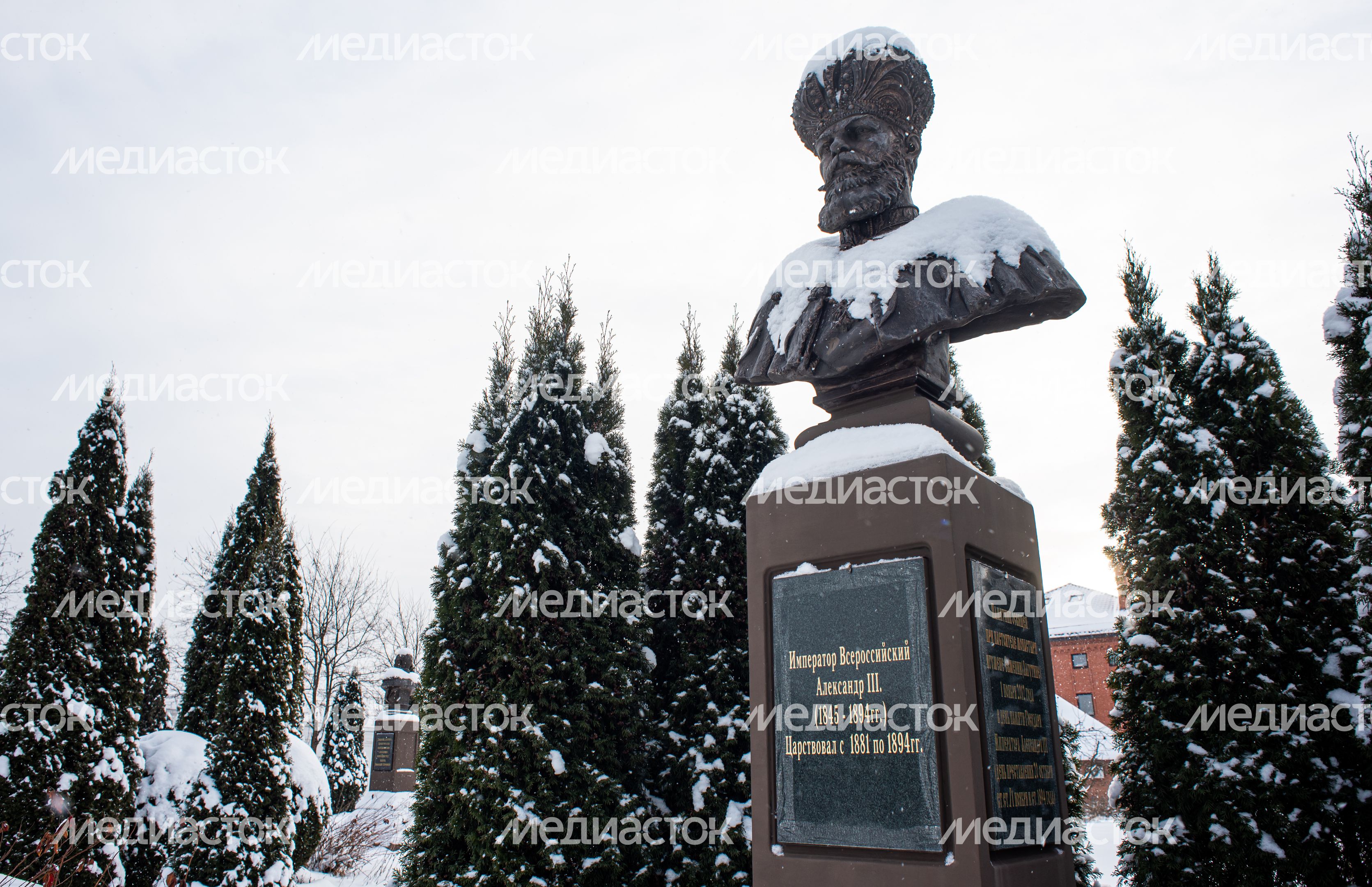 Зимние виды Николо-Берлюковской пустыни