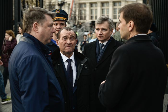 Траурный митинг памяти 11 жертв теракта в Санкт-Петербурге