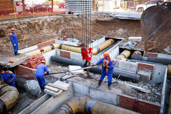 Осмотр новой котельной и реконструируемого участка теплосети в Королеве Губернатором Подмосковья