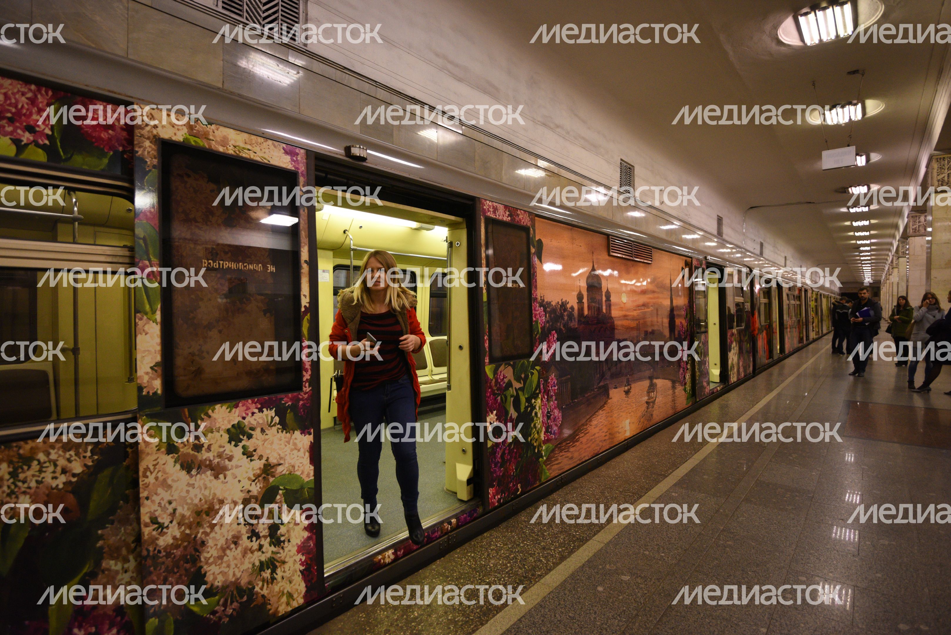 Запуск поезда в честь 170-летия Российского географического общества Запуск поезда в честь 170-летия Российского географического общества