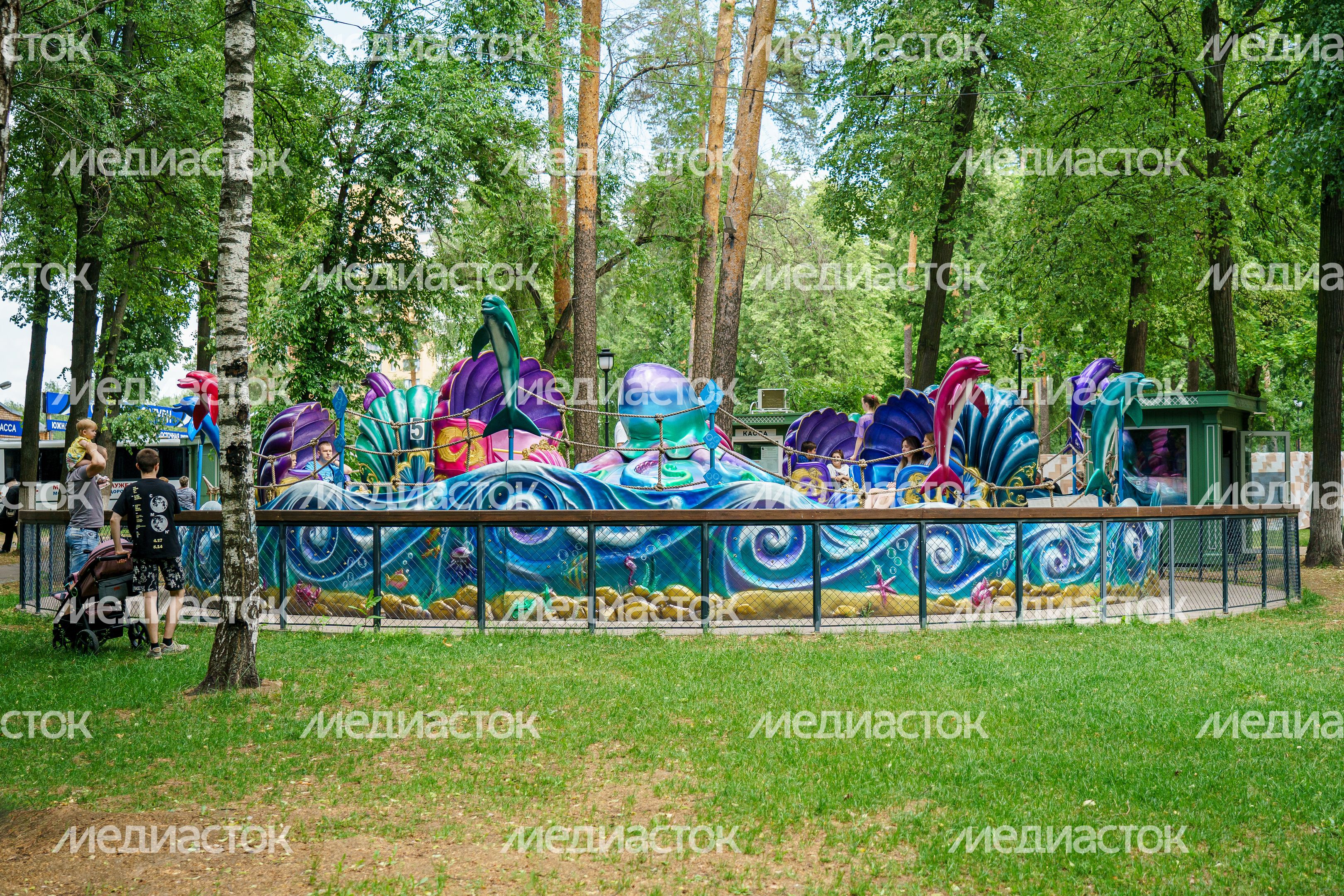 Раменский городской парк культуры и отдыха летом