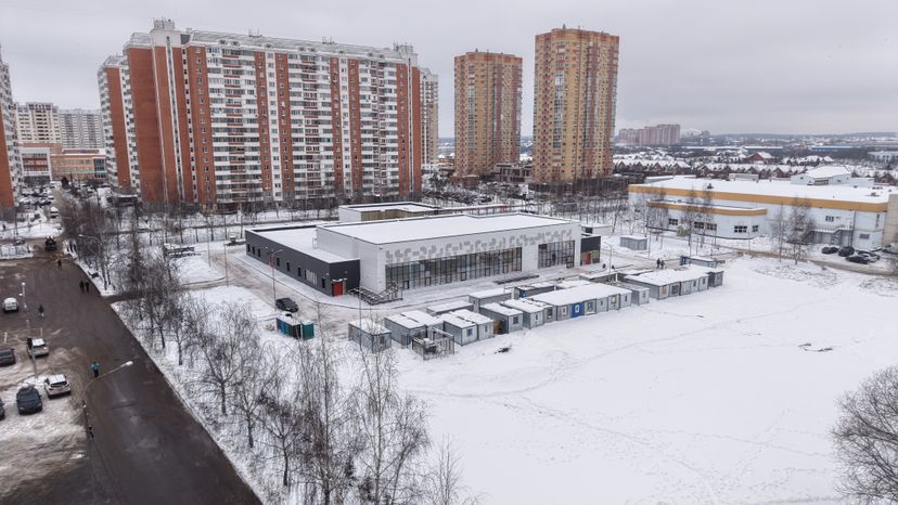 Строительство нового ФОК с бассейном в лобненском мкр. Катюшки