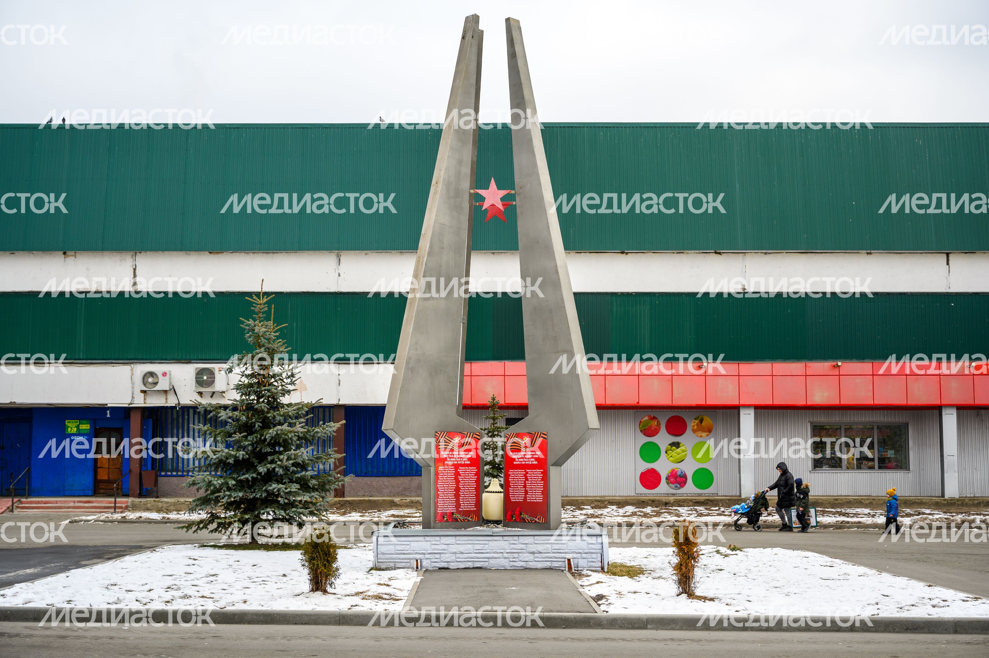 Памятник погибшим в Великой Отечественной войне в деревне Савинская Орехово-Зуевского округа