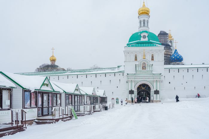Сергиев Посад. Свято-Троицкая Сергиева лавра. Зима