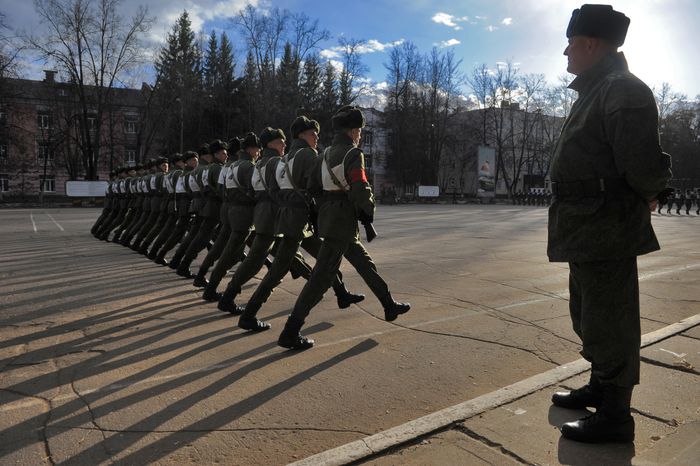 Репетиция парада Победы в Серпухове