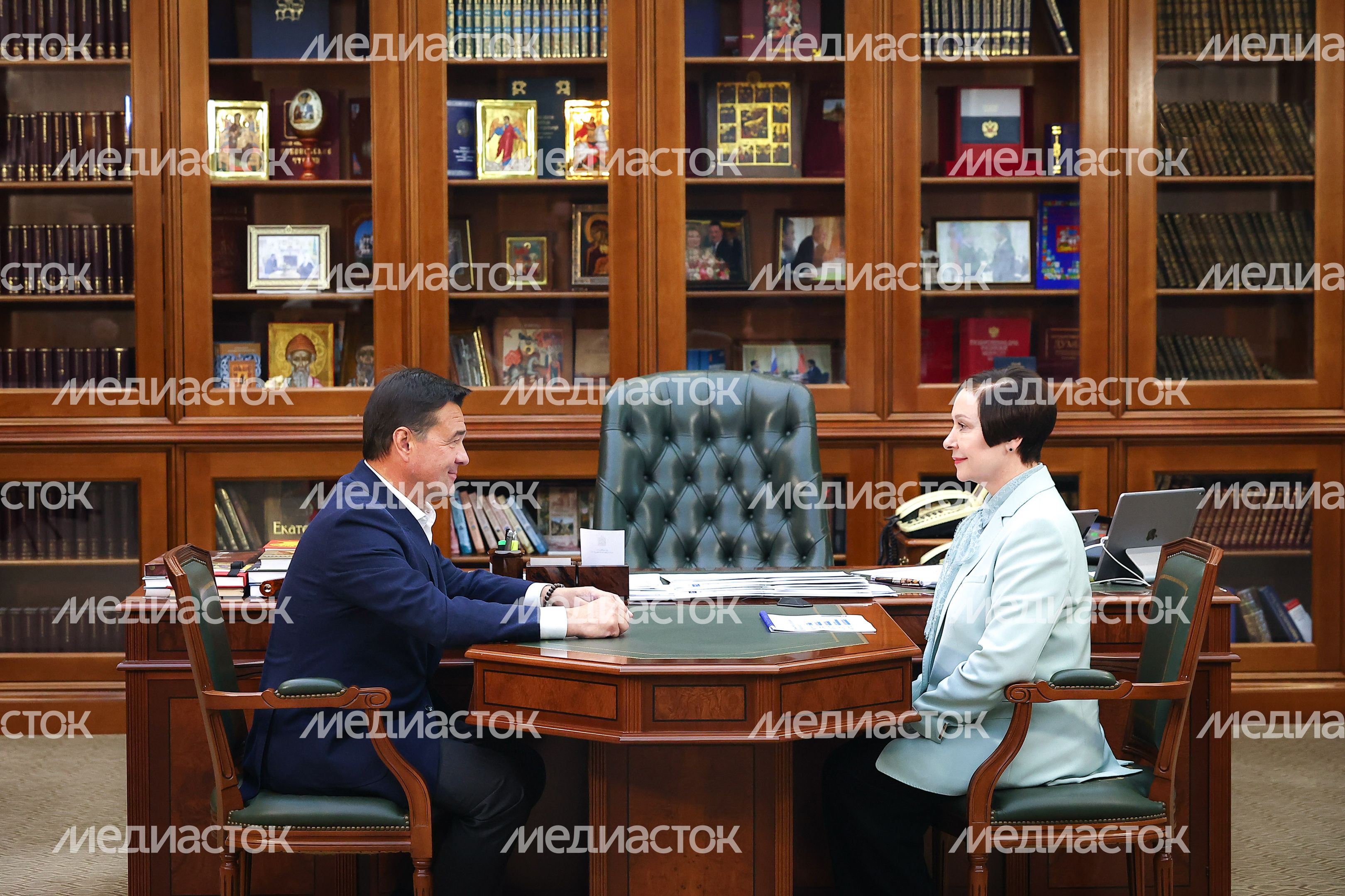 Встреча Губернатора Андрея Воробьева и Главы УФНС по Подмосковью Екатерины Макаровой