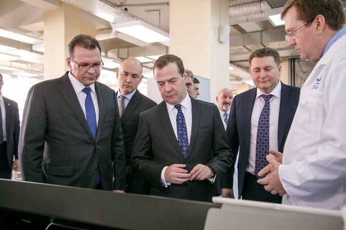 Рабочий визит Дмитрия Медведева в Красногорск