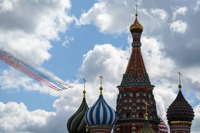 Генеральная репетиция парада Победы в Москве в 2021 году