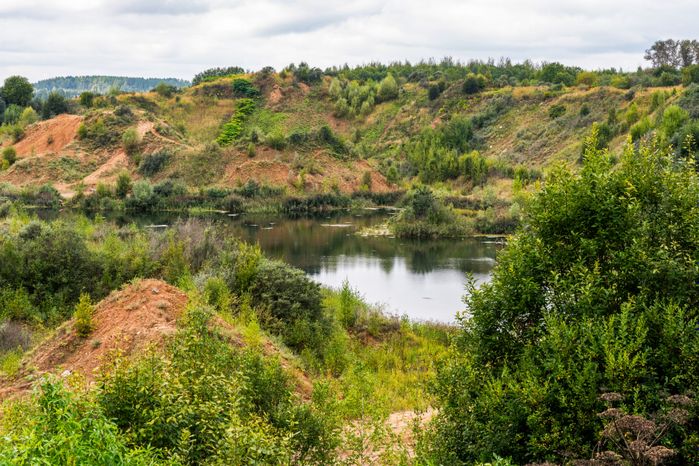 Песчаные дюны в Сычево Волоколамского округа