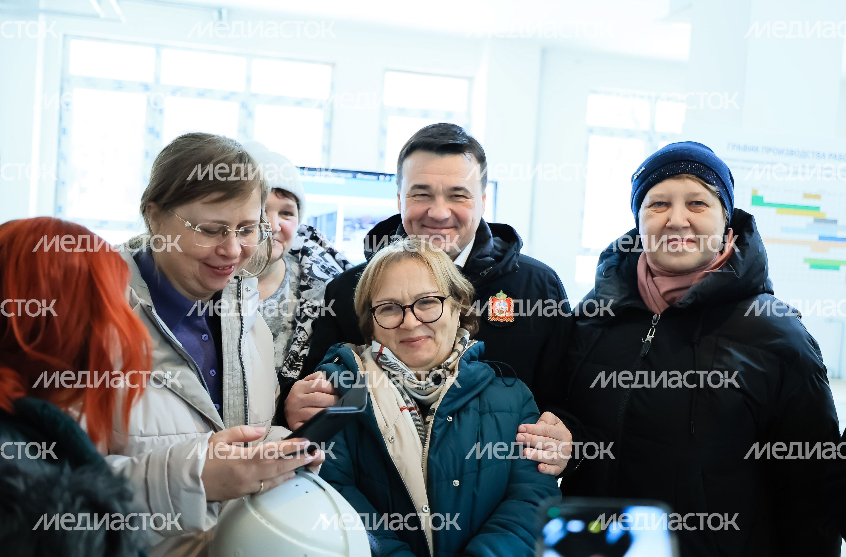 Проверка губернатором строительства школы в Люберцах
