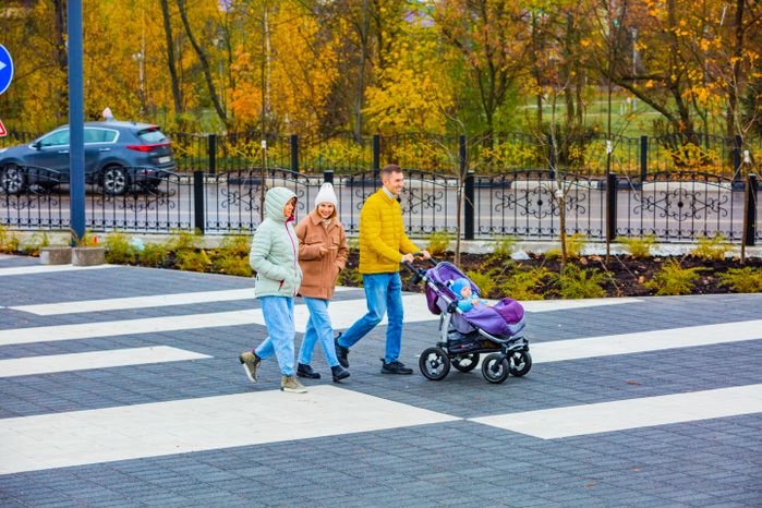 Благоустройство площади Ленина в Краснознаменске