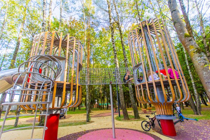 Городской парк в Дедовске округа Истра