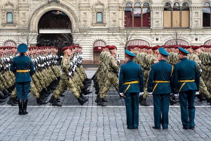 Генеральная репетиция парада Победы в Москве в 2021 году