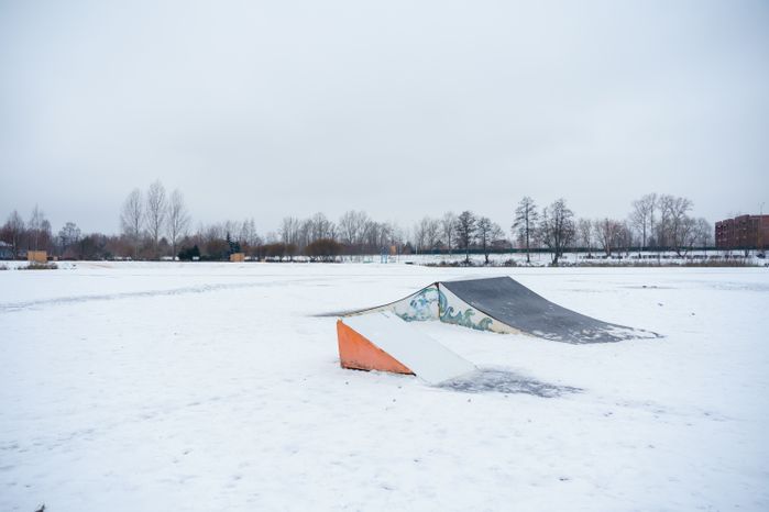 Дубна. Парк семейного отдыха. Зима
