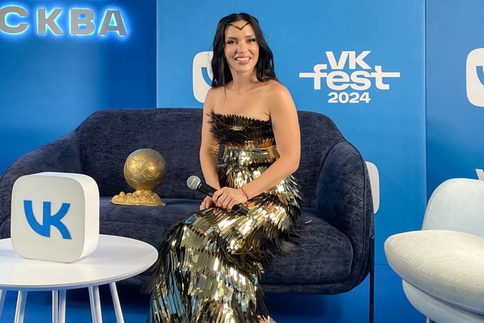 Ольга Серябкина на пресс-конференции VK Fest -2024 в Лужниках