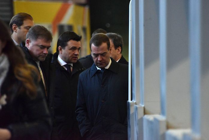 Д. Медведев посетил завод «Станкотех» в Коломне