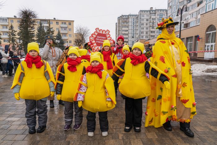 Новогодний уличный карнавал в Клину
