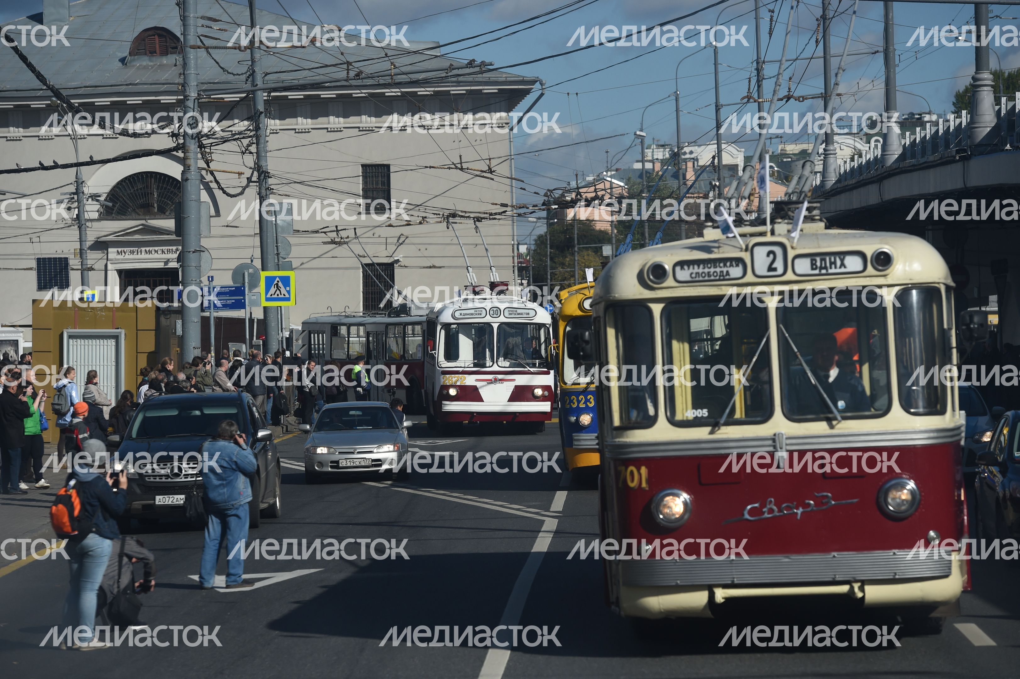 Парад ретро-троллейбусов