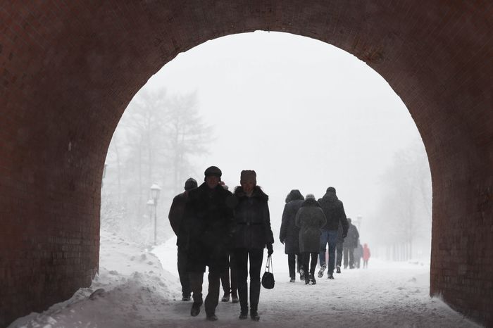 Рекордный снегопад в Москве и Подмосковье