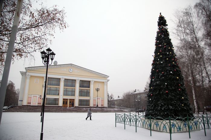Снегопад в Дубне