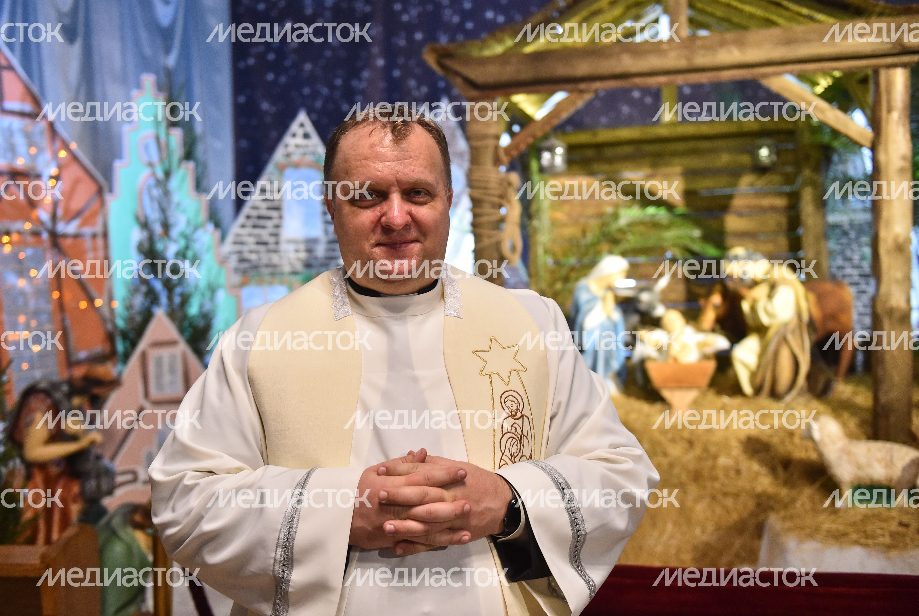 Рождественская служба в кафедральном соборе Непорочного Зачатия Пресвятой Девы Марии