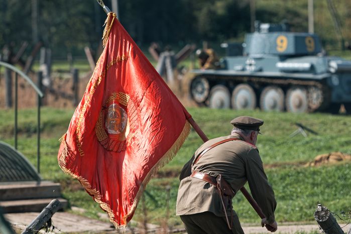Военно-историческая реконструкция «Огненная дуга» в Одинцовском округе, посвященная Курской битве