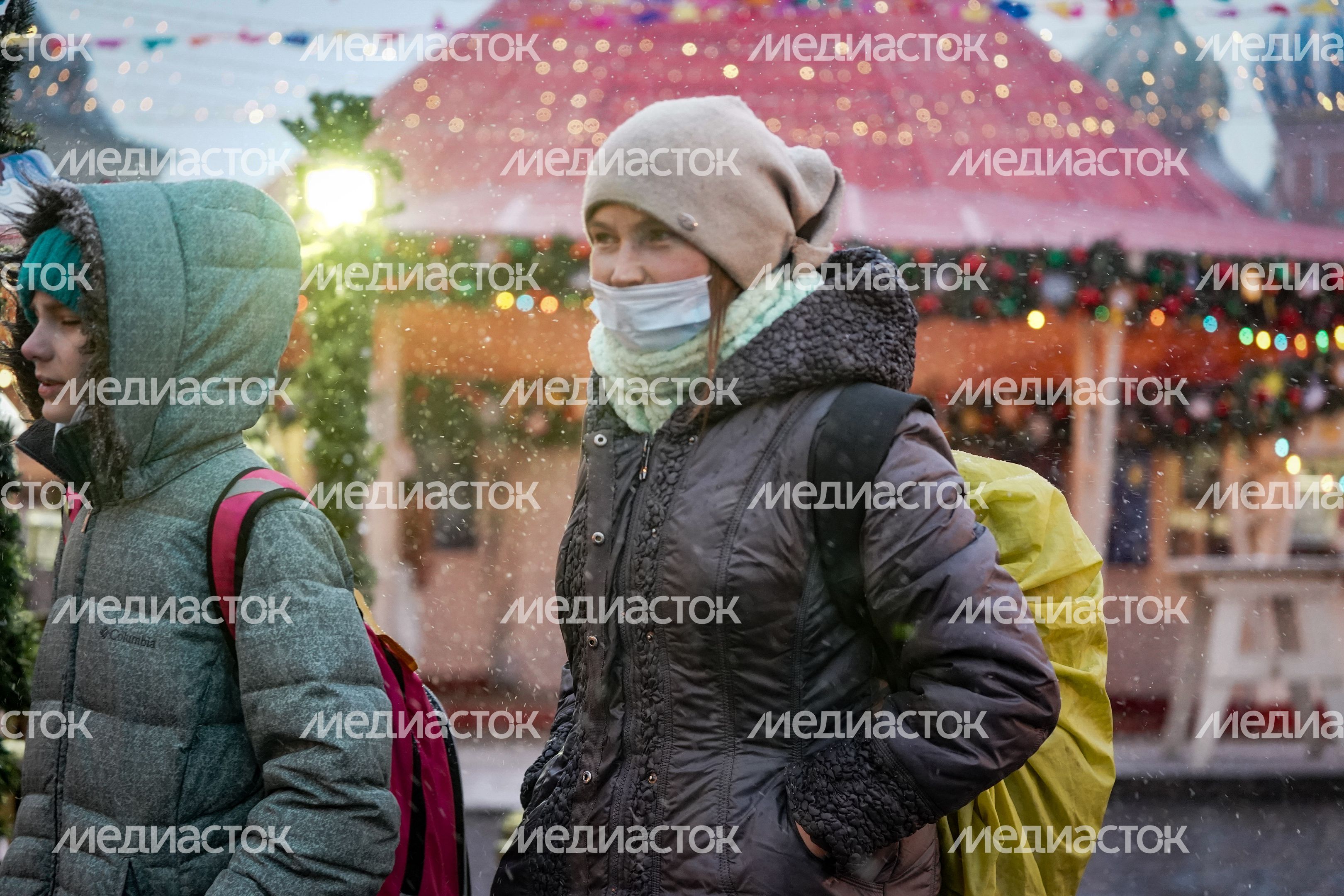 Снегопад в Москве