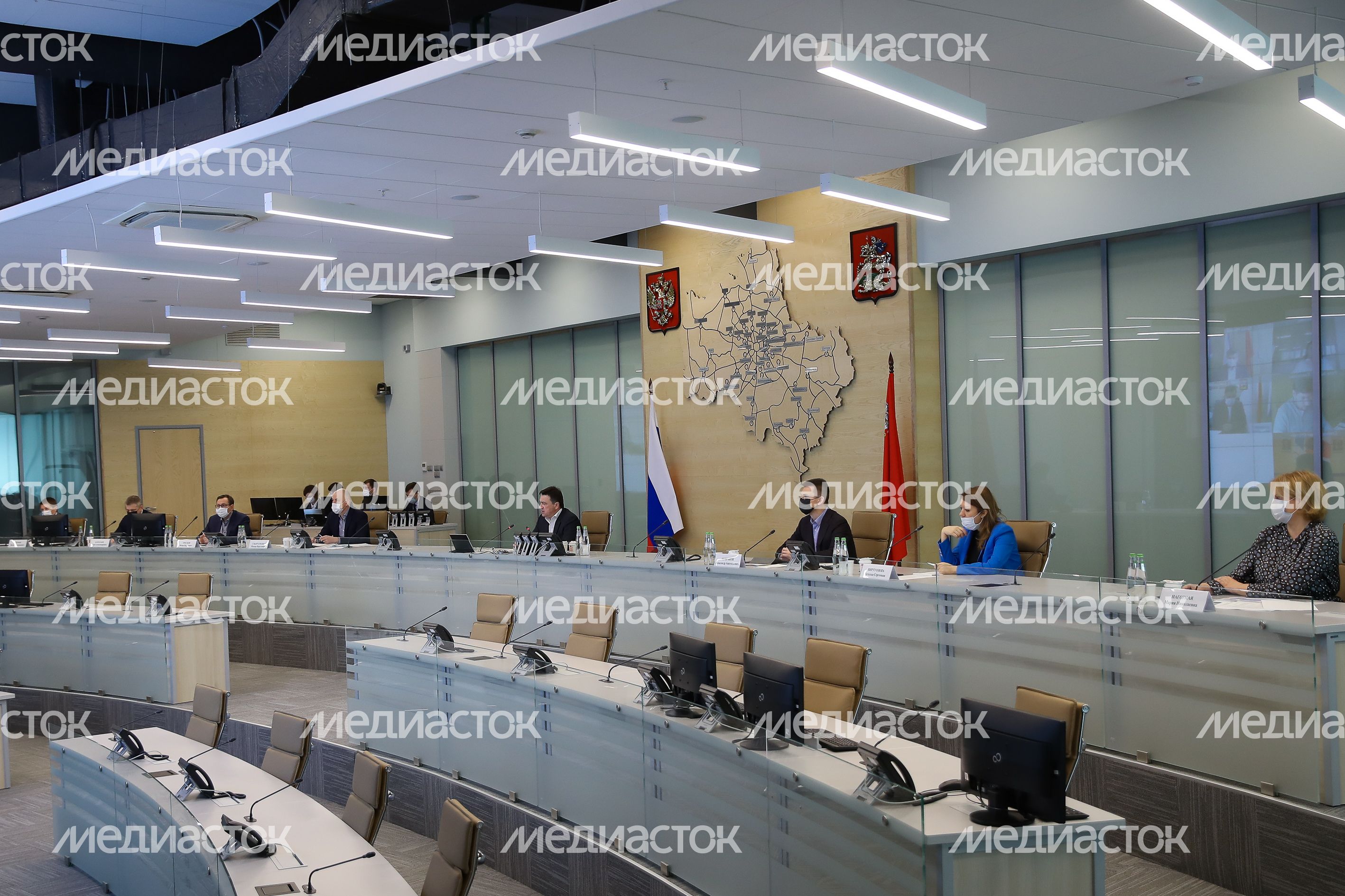 Совещание губернатора Подмосковья с главами городских округов региона