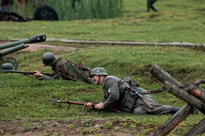 Военно-историческая реконструкция «Первый день войны» у Главного храма ВС РФ в День памяти и скорби
