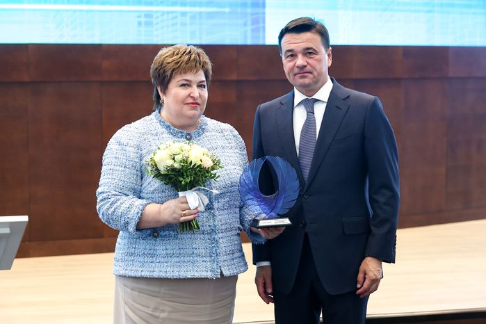 Открытие торжественного мероприятия в преддверии Дня финансиста Губернатором Подмосковья и Министром финансов РФ